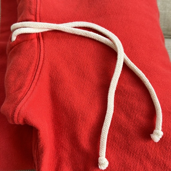 Re/Done Hanes Red Drawstring Sweatshirt Hoodie Size XS - Picture 5 of 5
